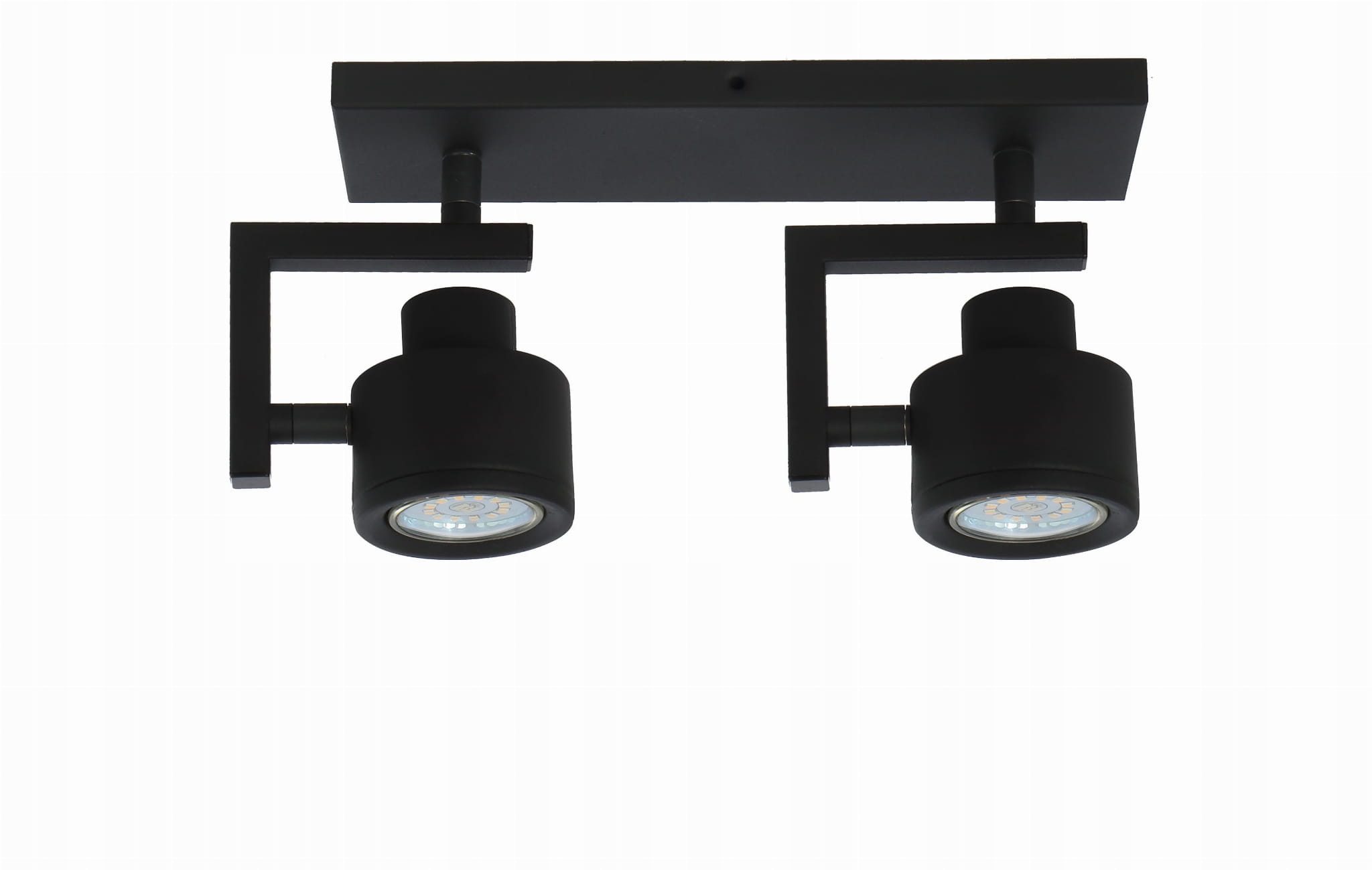 Stropní svítidlo černá 2 reflektory nastavitelné industriální 26 cm Reality