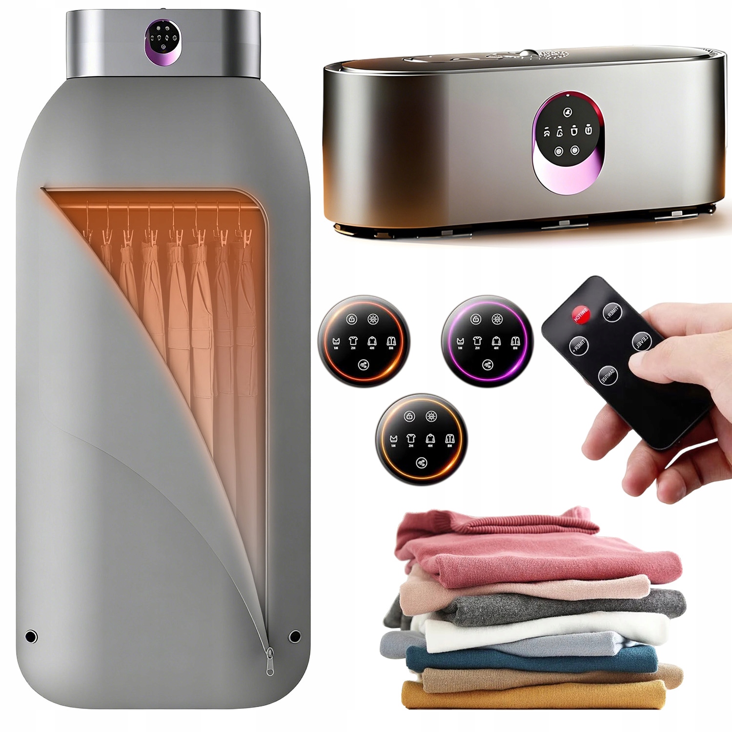 Levně Elektrická Sušák Na Prádlo S Rychlým Schnutím A Zátěží 600 W S Dálkovým Ovládáním