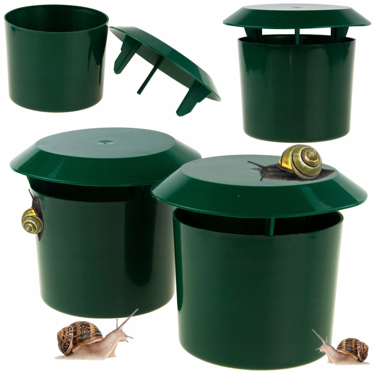 2x PUŁAPKA NA ŚLIMAKI PRZECIWŚLIMAKOM EKOLOGICZNA WABIK ŁAPKA SKUTECZNA