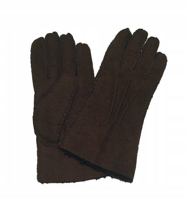 Wittchen rukavice z přírodního kožichu XL hnědá 337