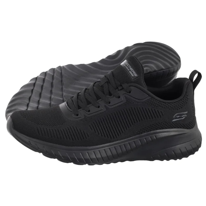 Tenisky Skechers Bobs Squad Chaos Prism Bold Black, černé