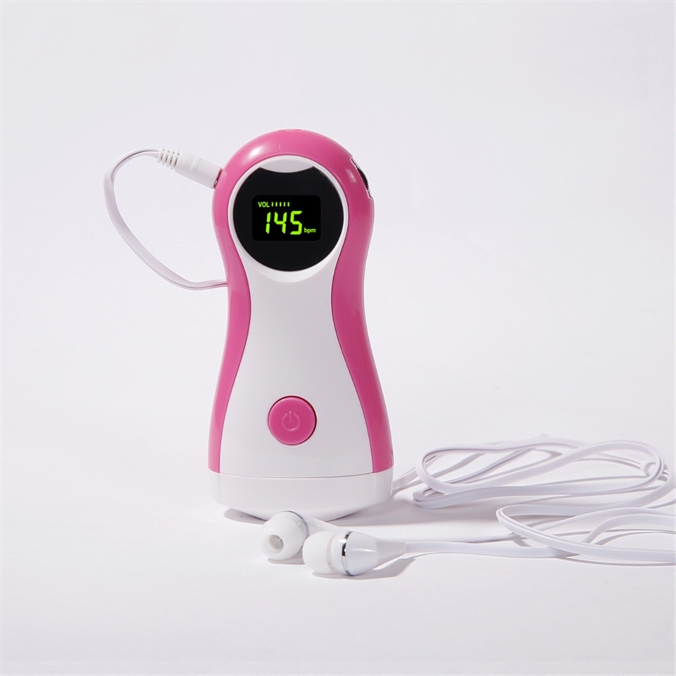 Household fetal pulse and heart rate detector Wyświetlacz LCD