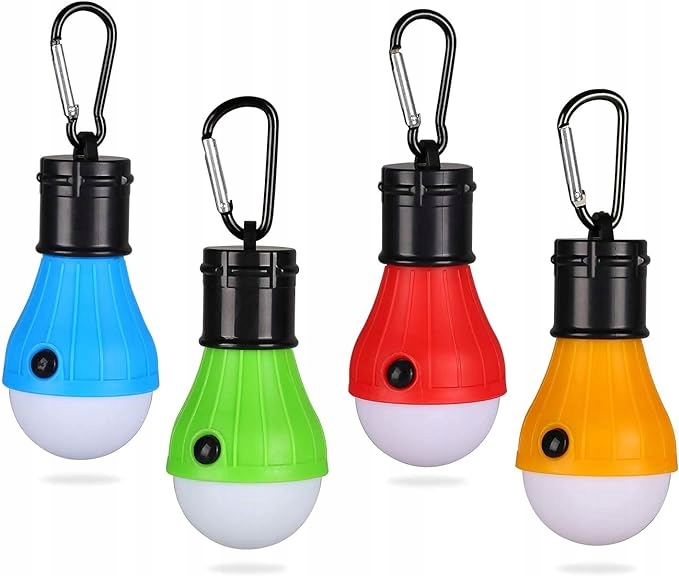 Lampki kempingowe Led zawieszane, 4 sztuki