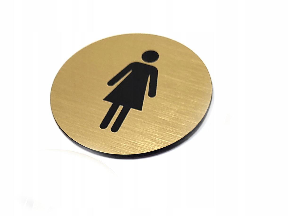 Tabliczka, znak, TOALETA, WC, 6x6cm