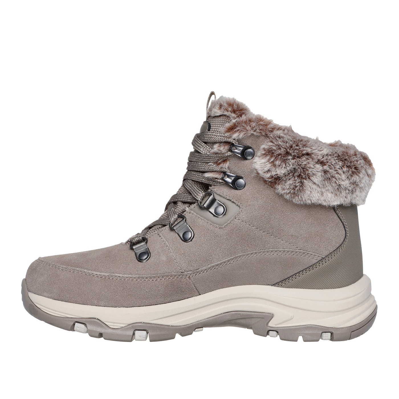 Buty Damskie Skechers Trego Snow Worries 167882-MUSH Brązowe 38