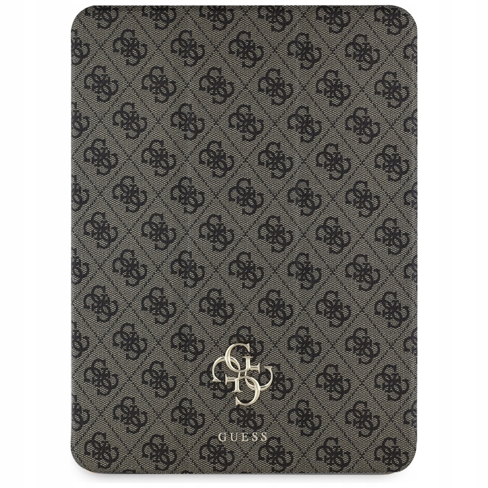 Guess Magnetic 4G Big Logo Pouzdro pro iPad Air 13 M3 2025 M2 2024 hnědé