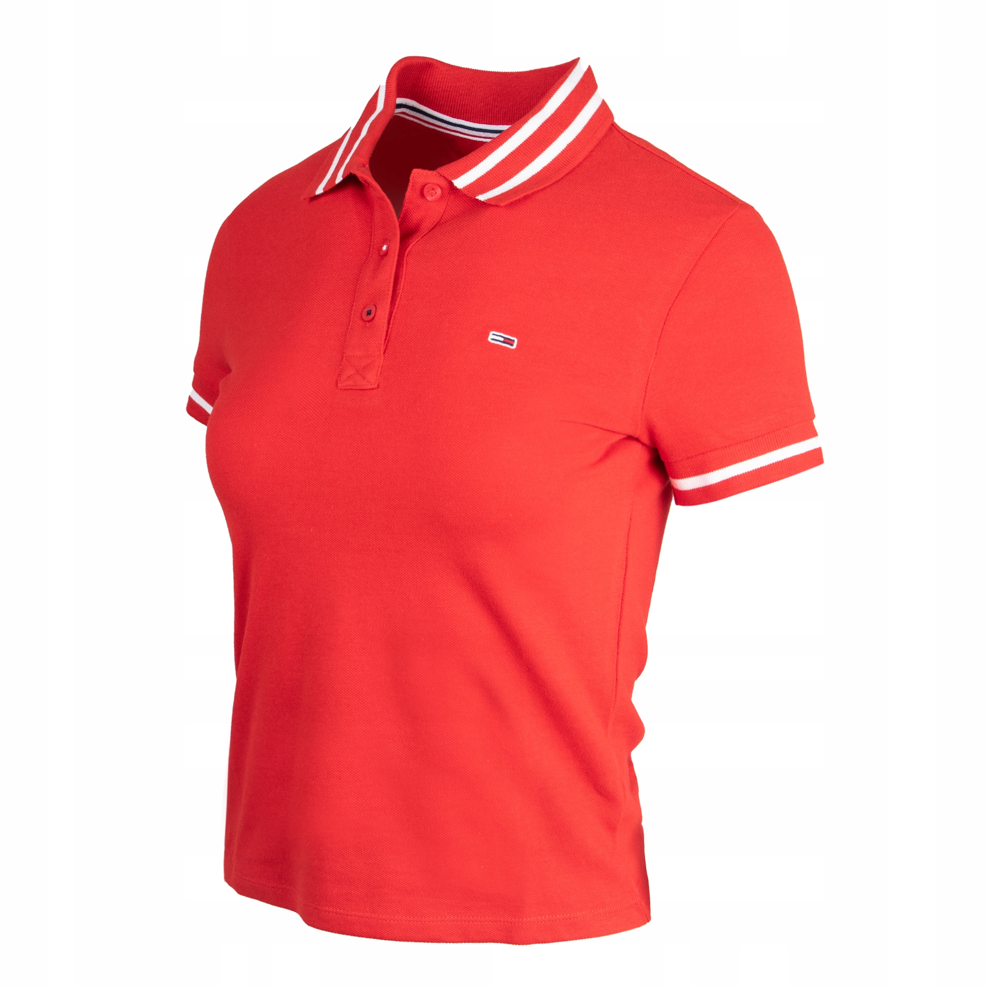 Dámské trička s krátkým rukávem Tommy Hilfiger Červená