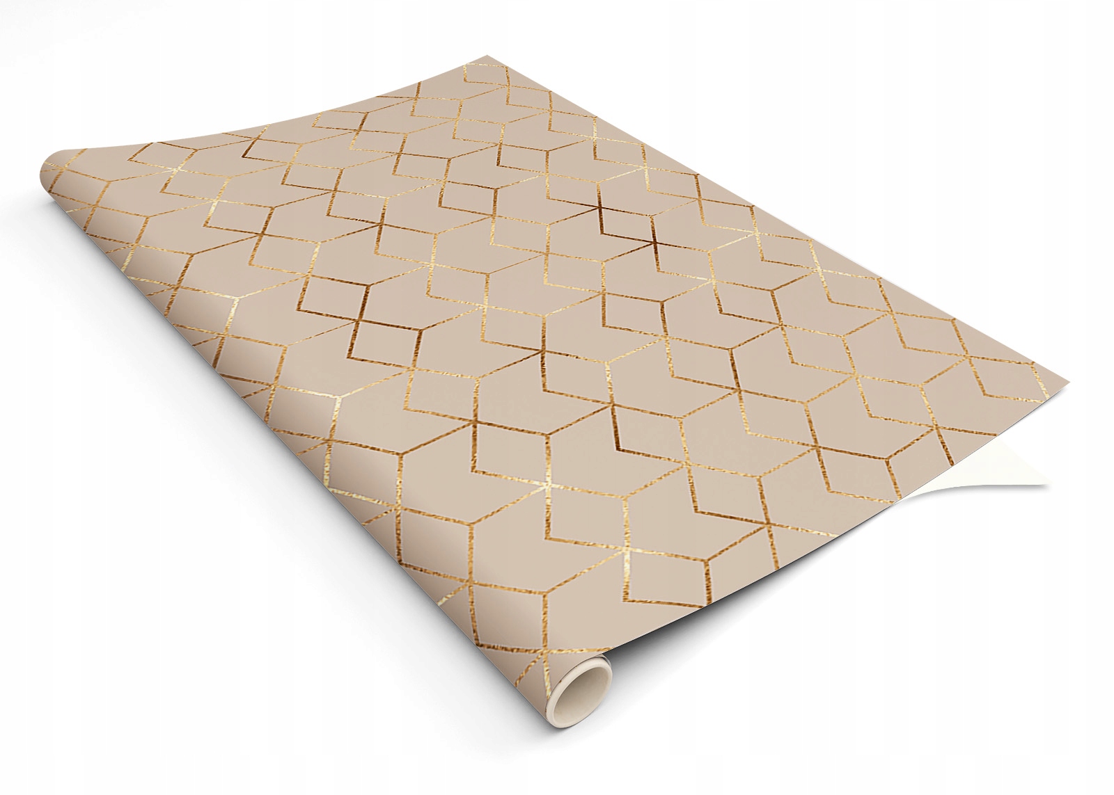 

okleina 120x60 z laminatem złoty 3D na stół