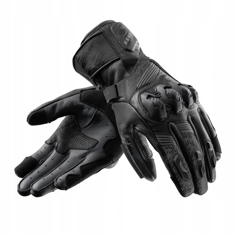 Kožené motocyklové rukavice Rebelhorn Viper Black čierne Darčeky