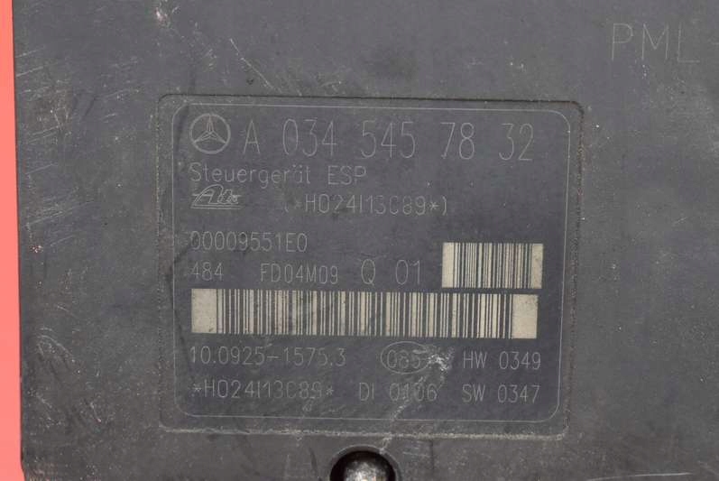 pump ABS A0054313012 MERCEDES C-KLASA W203 1.8 compressor; 163 KM 04-07