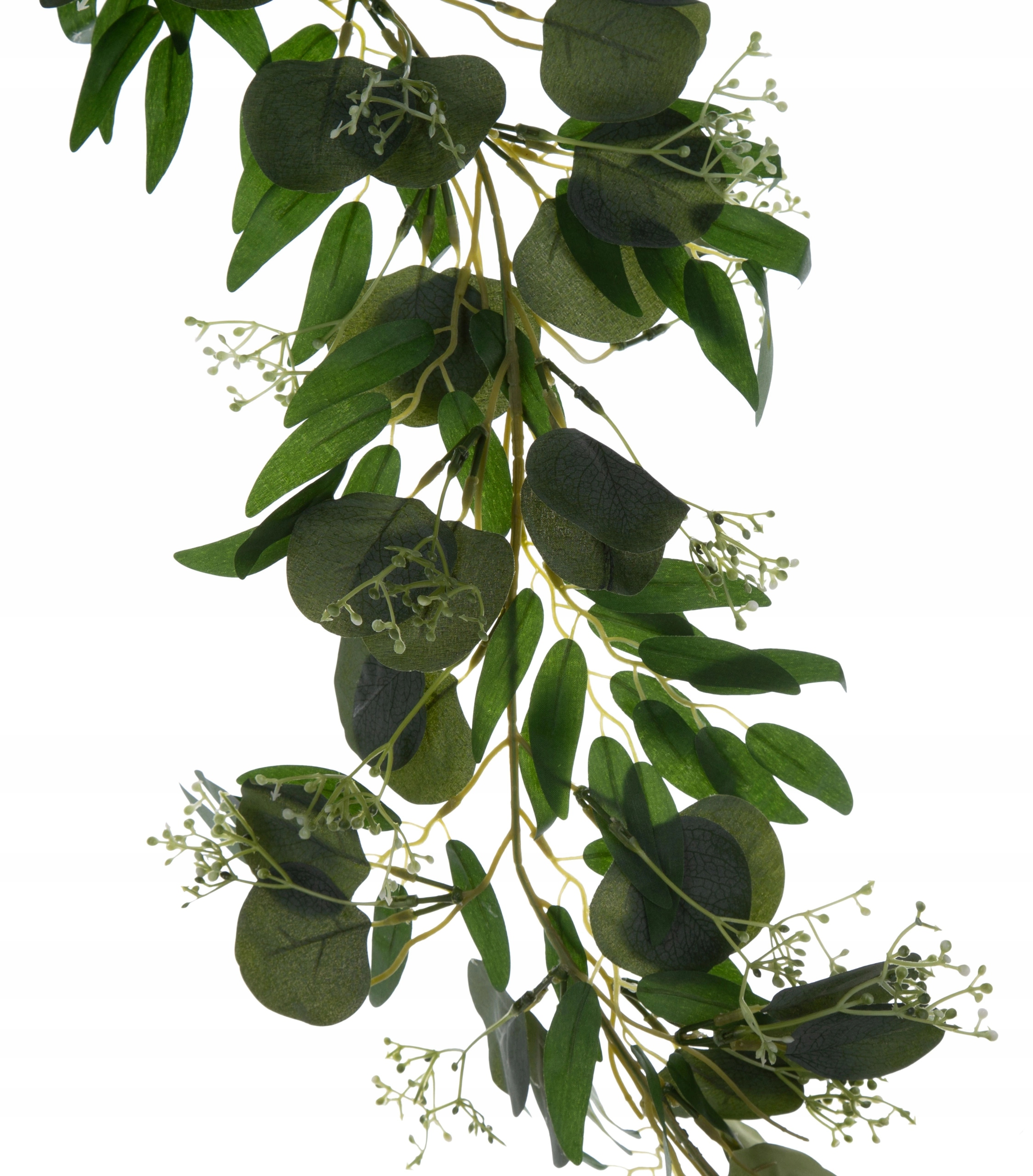 GIRLANDA EUKALIPTUS PĄCZKI DEKORACJE ŚLUB WESELE KOMUNIA 200 CM Stan opakowania oryginalne