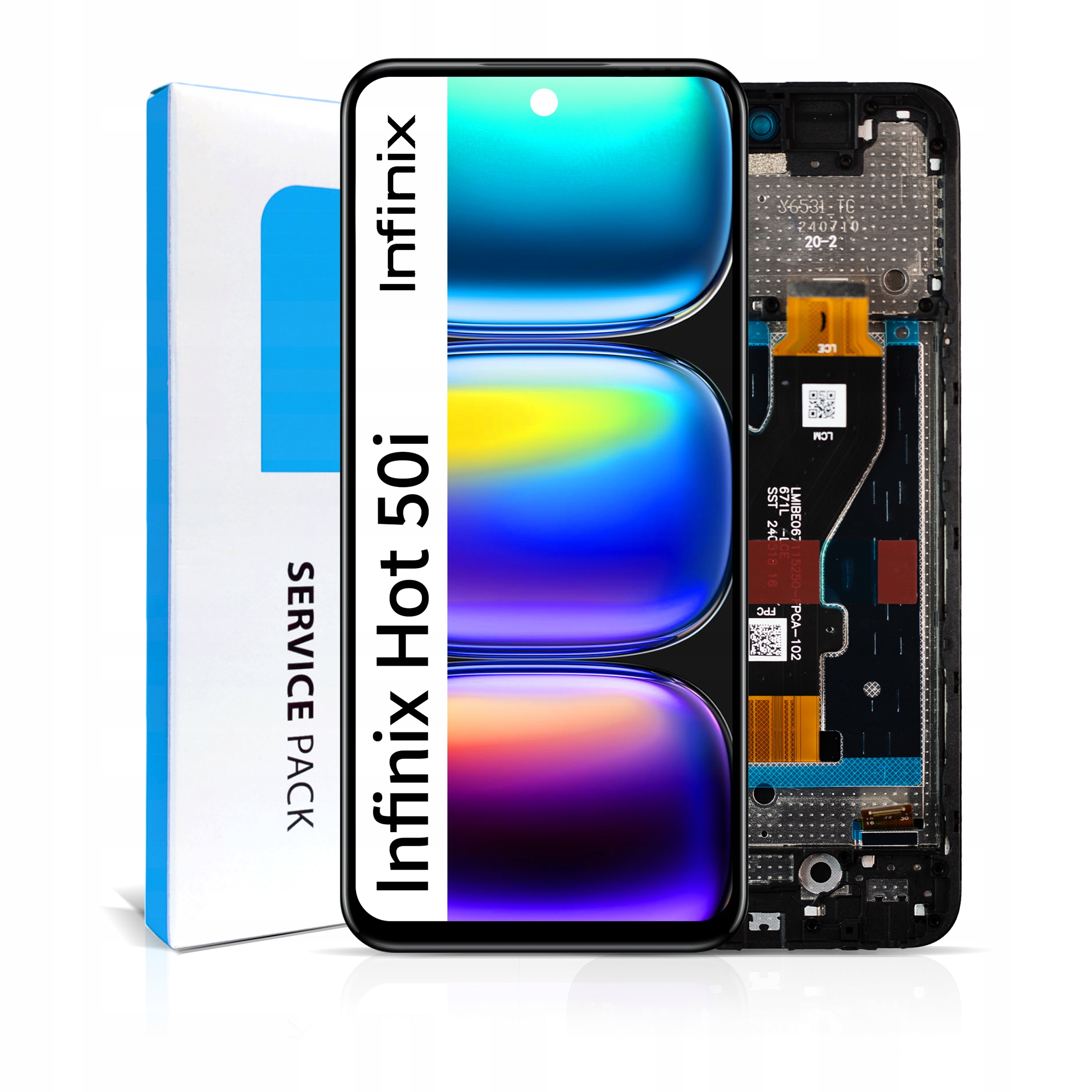 Displej pro Infinix Hot 50i LCD displej Rámeček Originál Zila X6531 X6531B
