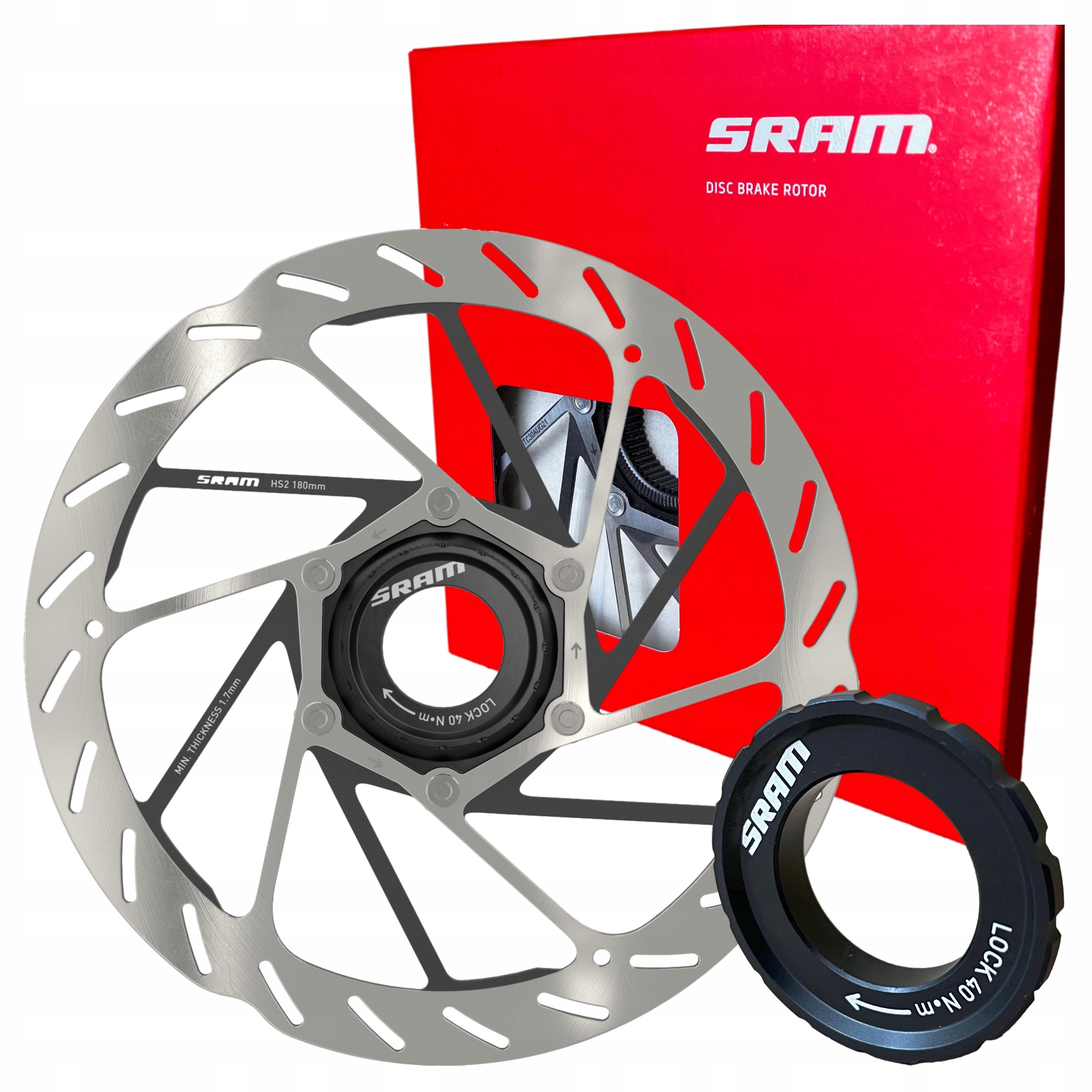 Tarcza Hamulcowa Sram HS2 Center Lock 180mm Box Oryginalna z Nakrtką