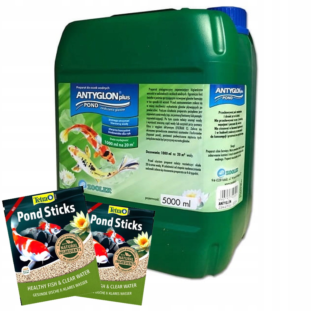 Zoolek Protiřasový Prostředek 5L Přípravek Na Řasy Bojuje proti řasám v jezírku 100 000L