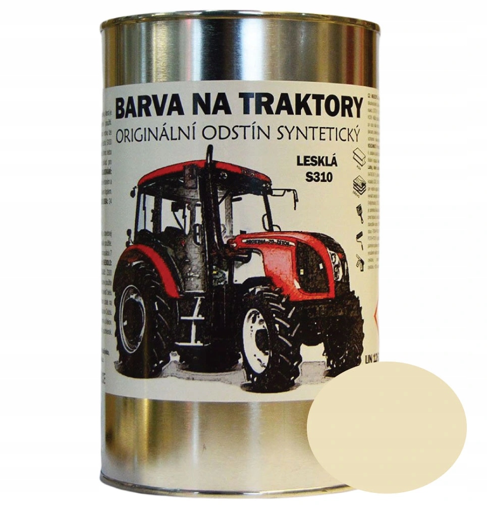 Farby Na Traktory Zetor Orig. odtieň Slonová Kost lesklá, Syntetická 5kg