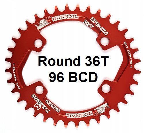 

Zębatka Narrow Wide 36T 96BCD owalna asymetryczna