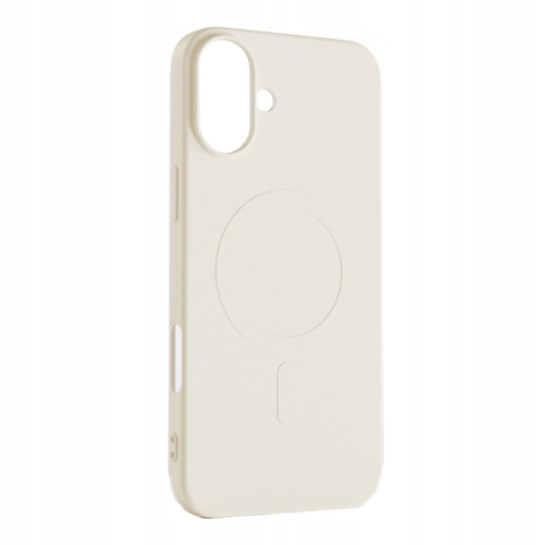 Etui Liquid Silicone Case MagSafe na do iPhone 16 beżowe