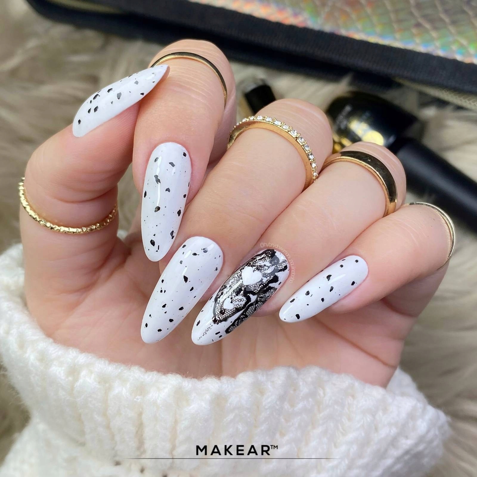 MAKEAR Top Dots black 8ml (no wipe) Marka Makear