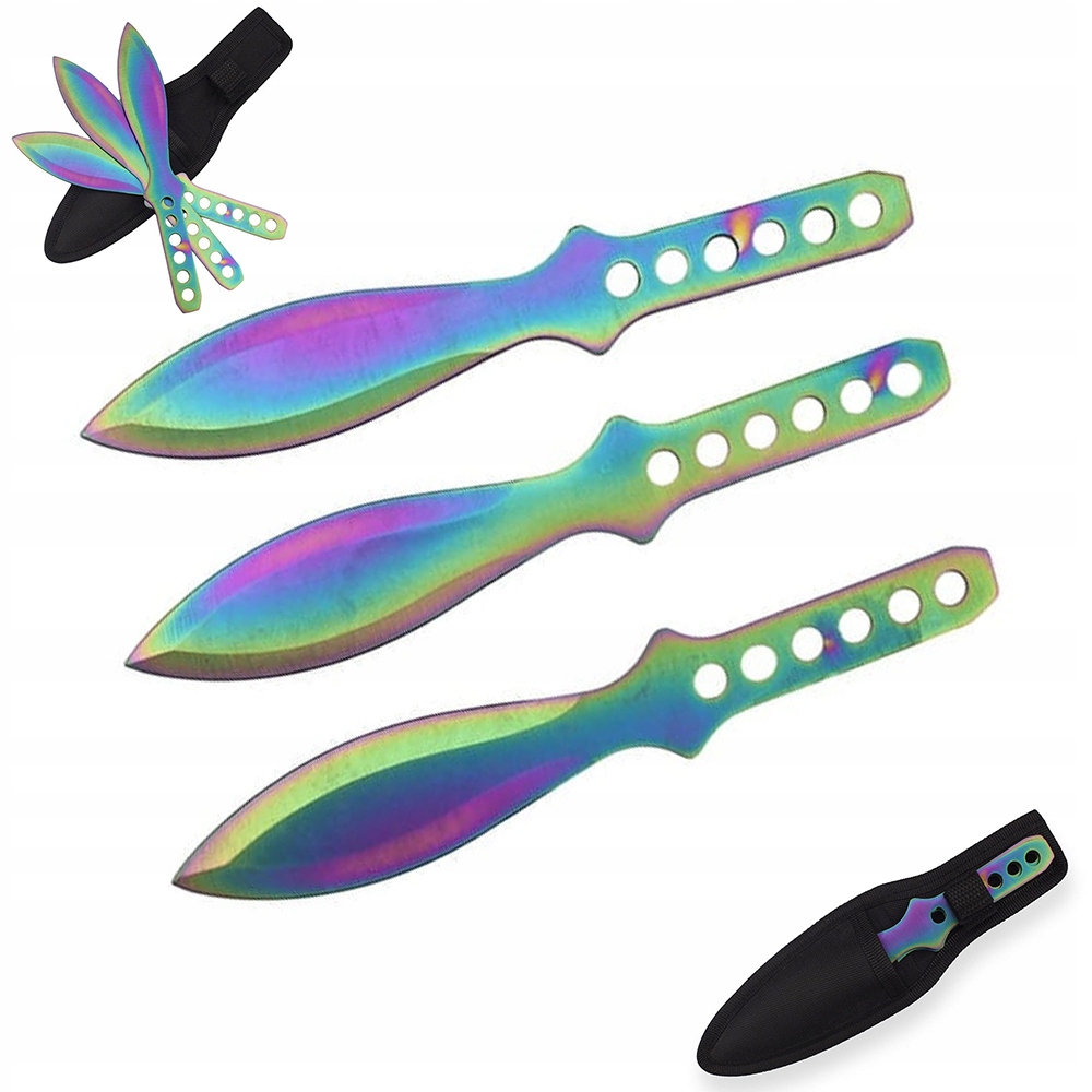 

Nóż do rzucania Rzutki 3 szt. Kabura Shuriken