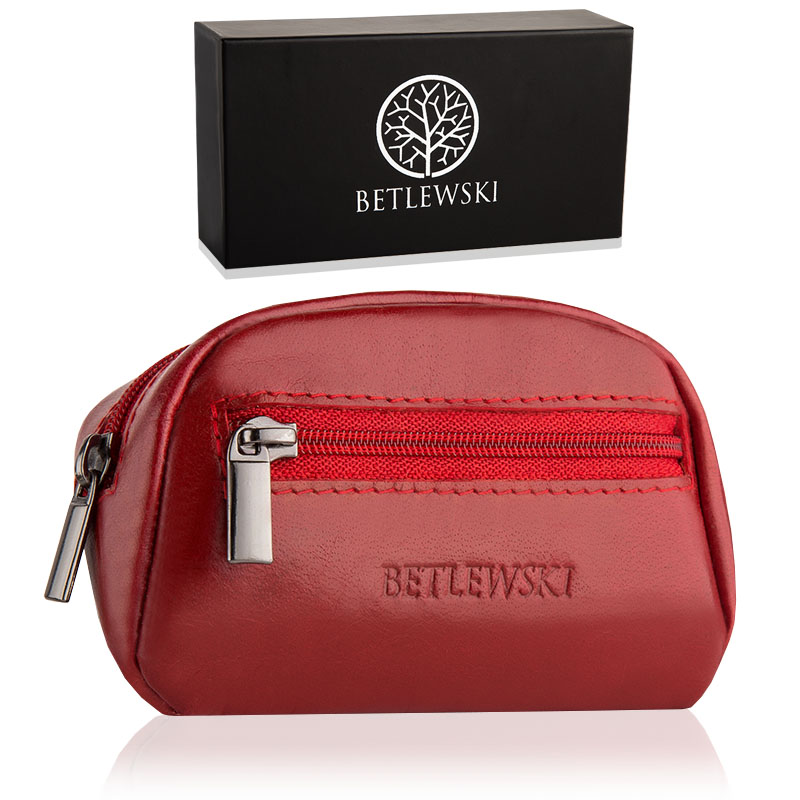 

Skórzane etui na klucze kluczówka suwak Betlewski