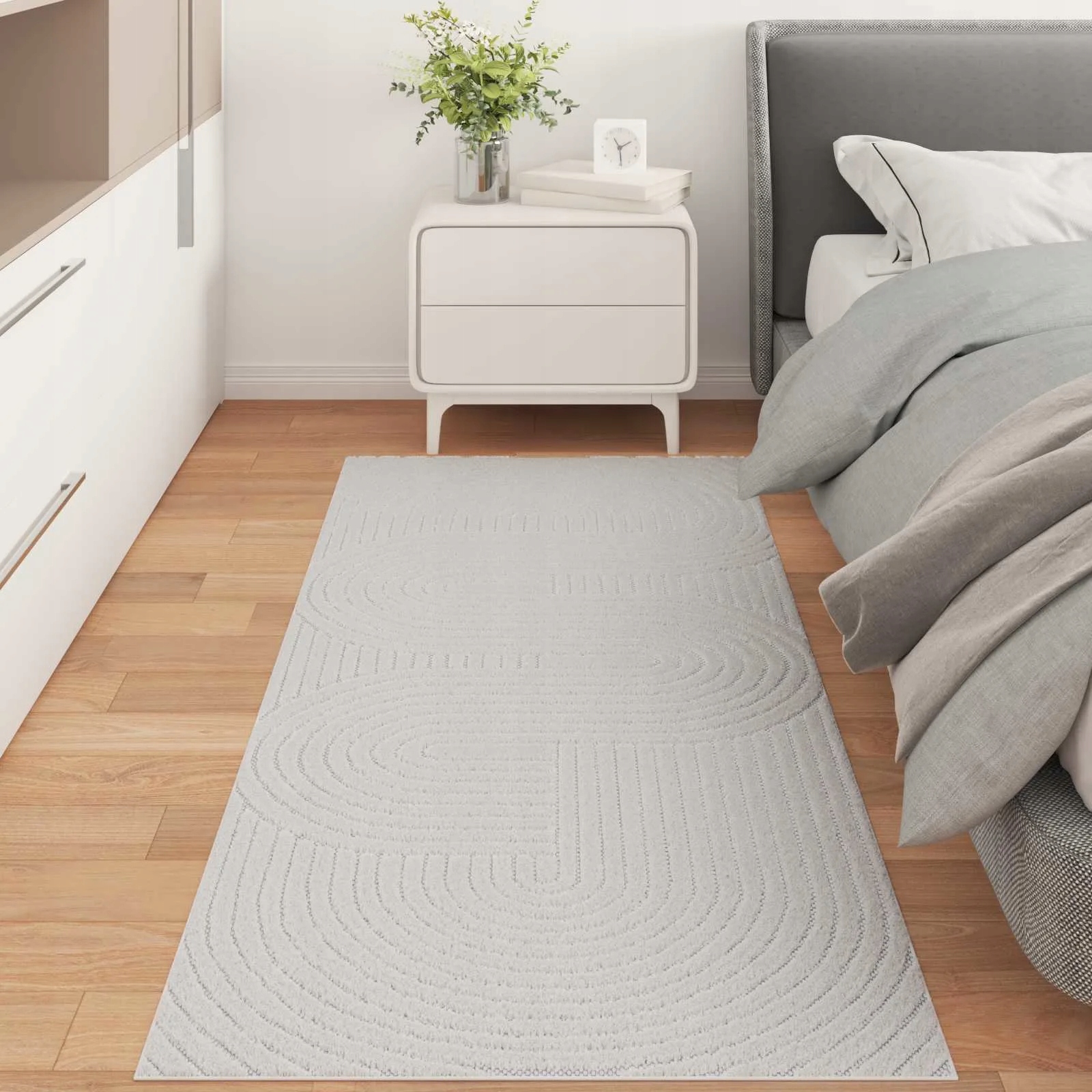 vidaXL Kusové koberce Palmeras Krémová 200 x 80 cm Polyester