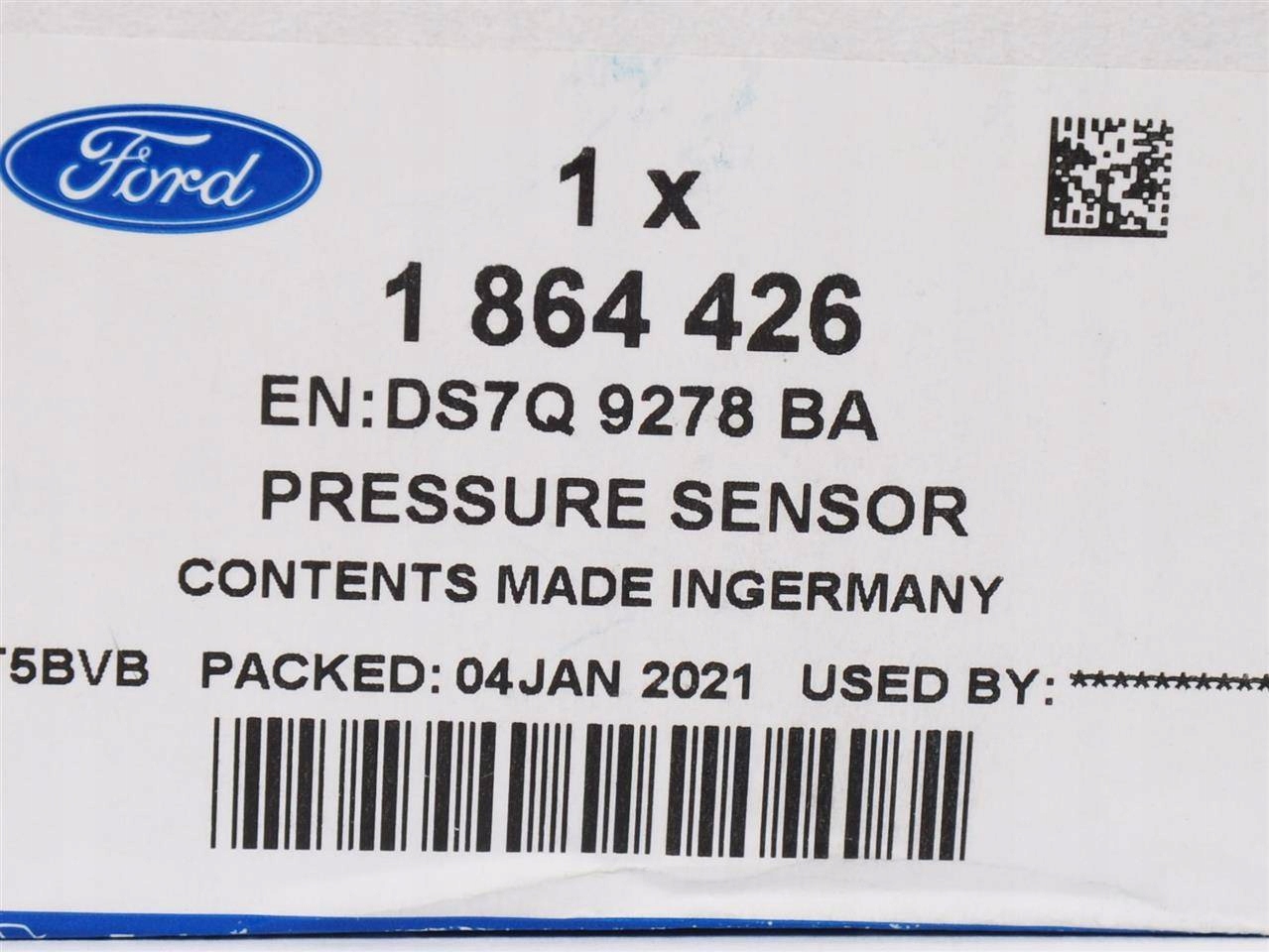 CZUJNIK CIŚNIENIA OLEJU FORD 2,0 DIESEL DW10F Numer katalogowy części DS7Q-9278-BA