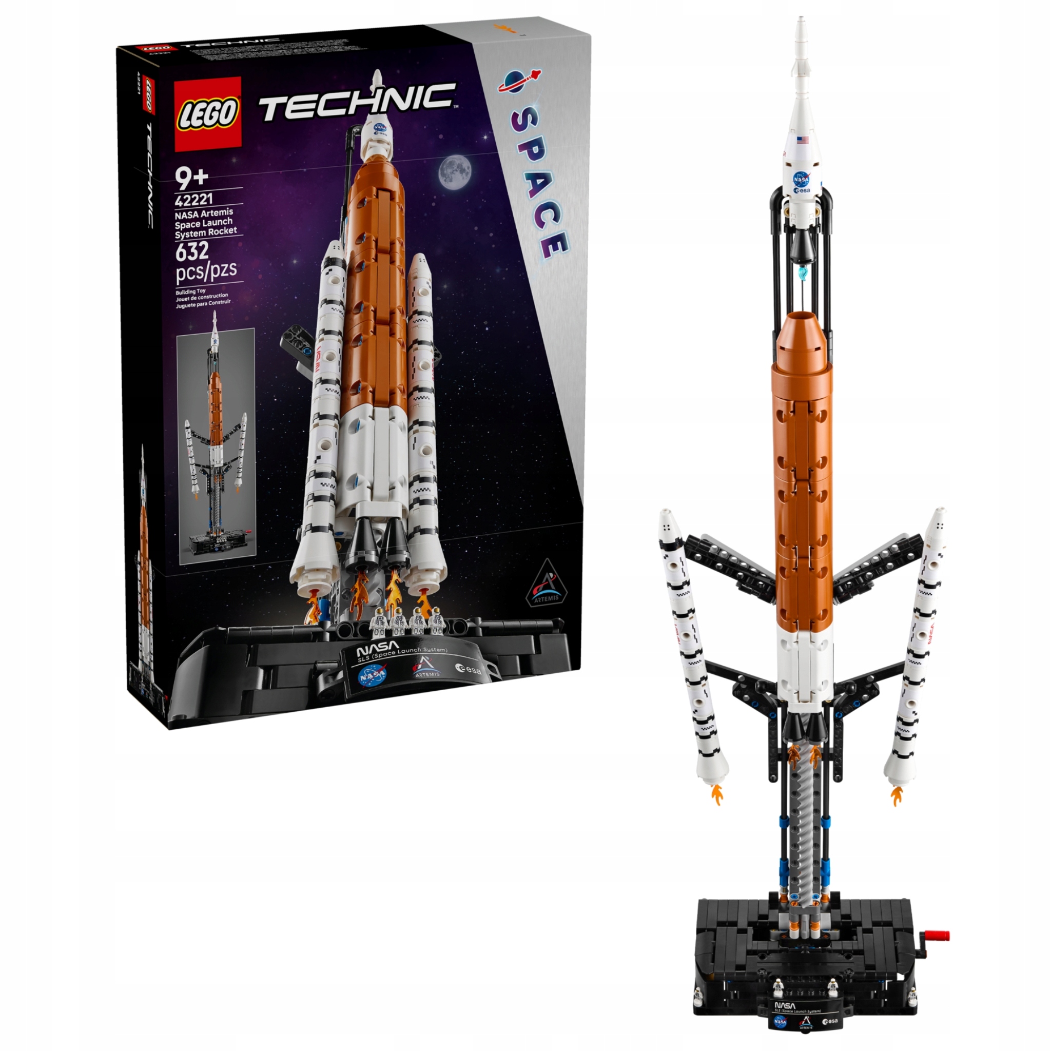 Lego Technic 42221 Raketa Sls Nasa Artemis Stavebnice Vesmírný set Dárek