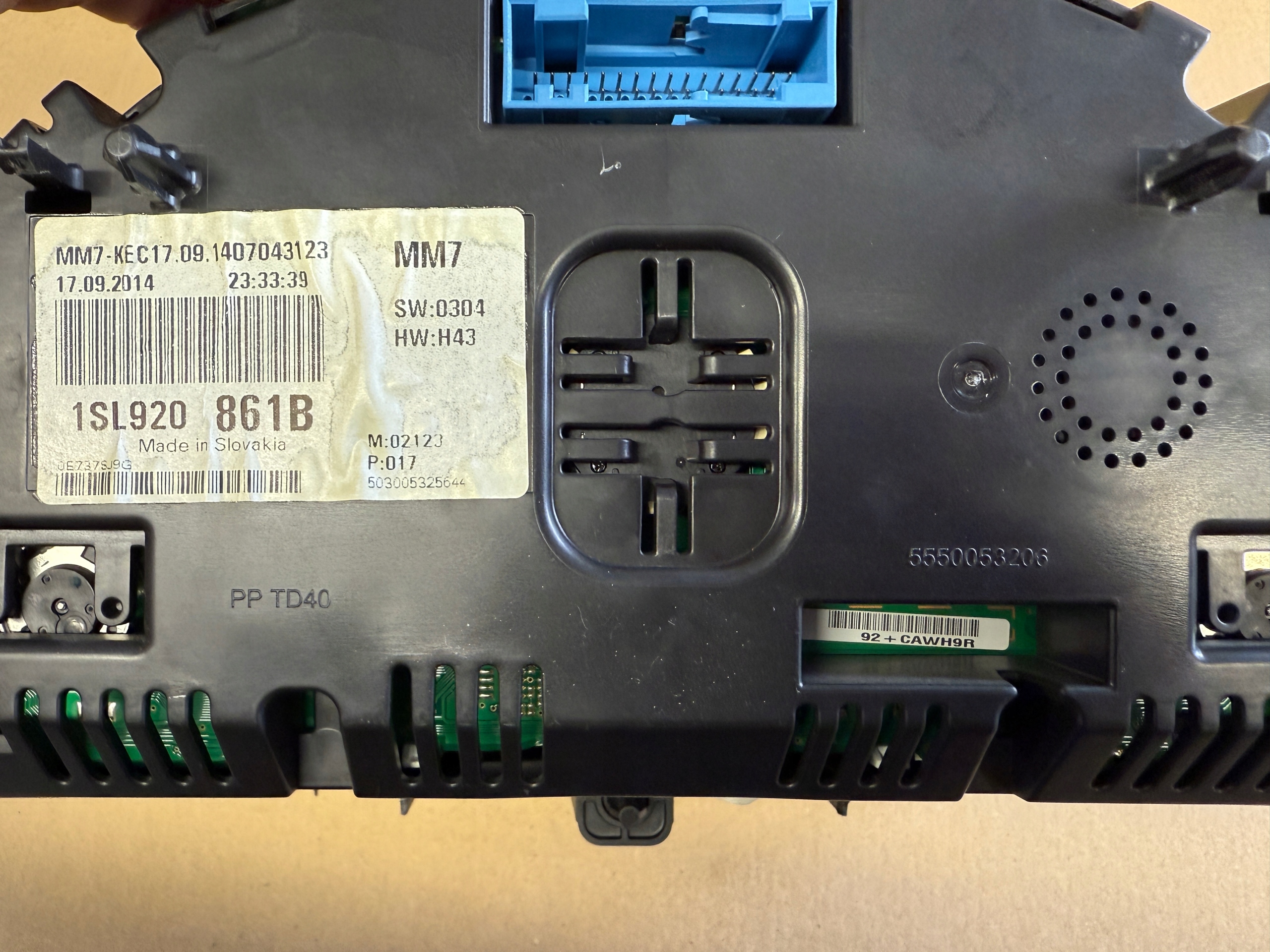 SEAT MII CITIGO UP 1.0 MPI dials dials 1SL920861B