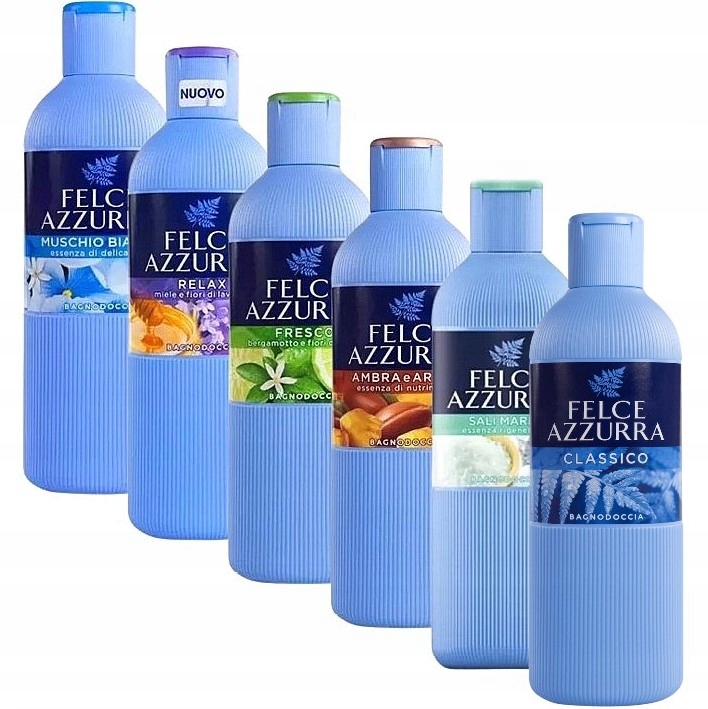 

Felce Azzurra MIX zestaw żeli do mycia ciała 650ml