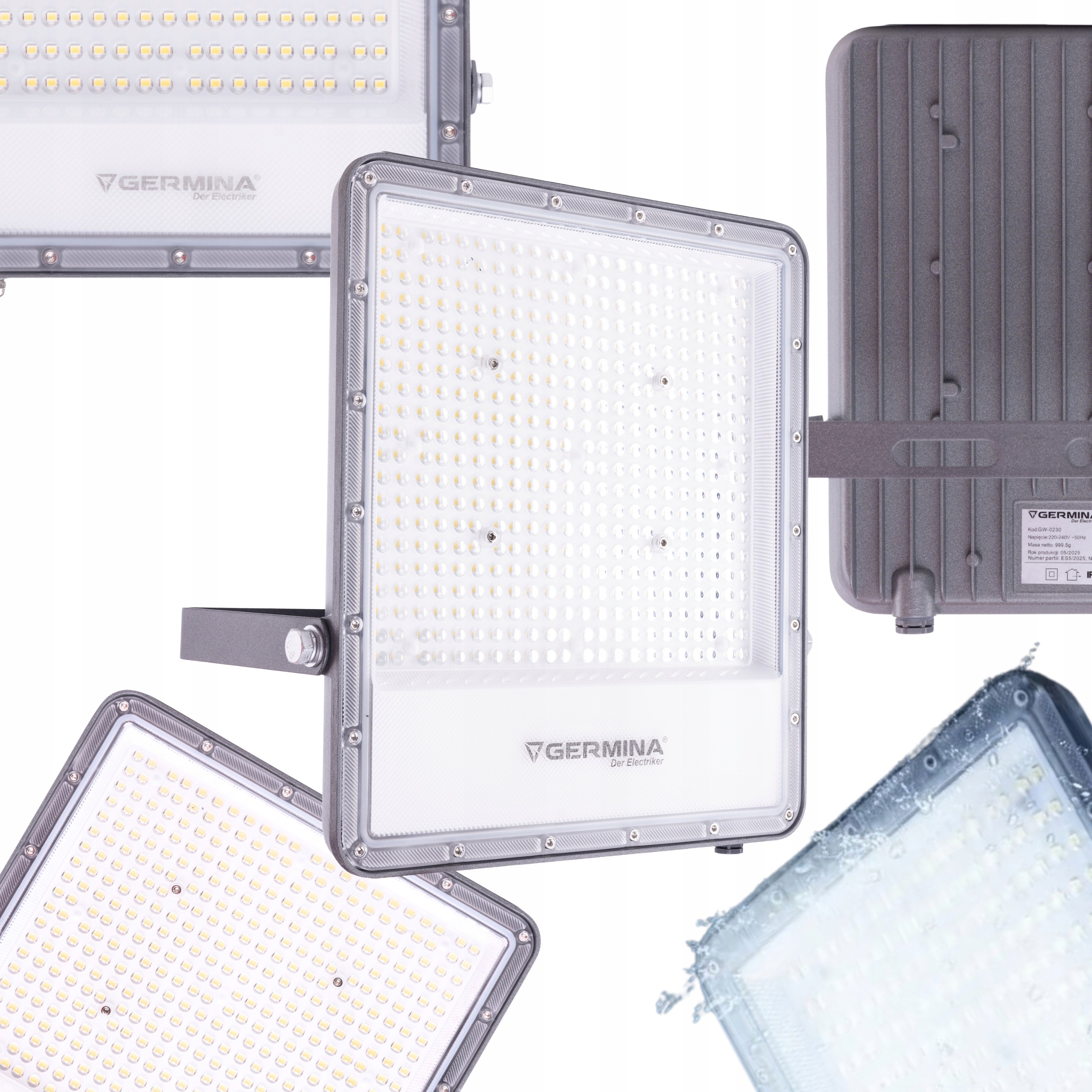 Halogenový Led reflektor 300W 30000lm IP65 voděodolná fasádní lampa