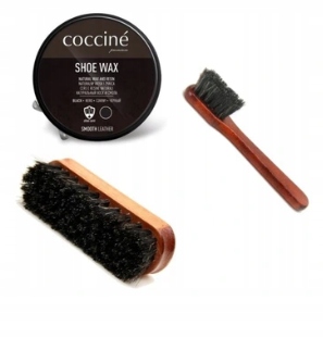 

Czarna Pasta Do Butów Szczotka I Mazak Coccine