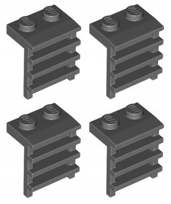 

Lego drabinka 1x2x2 c. szara 4 szt 4175 31593 Nowa