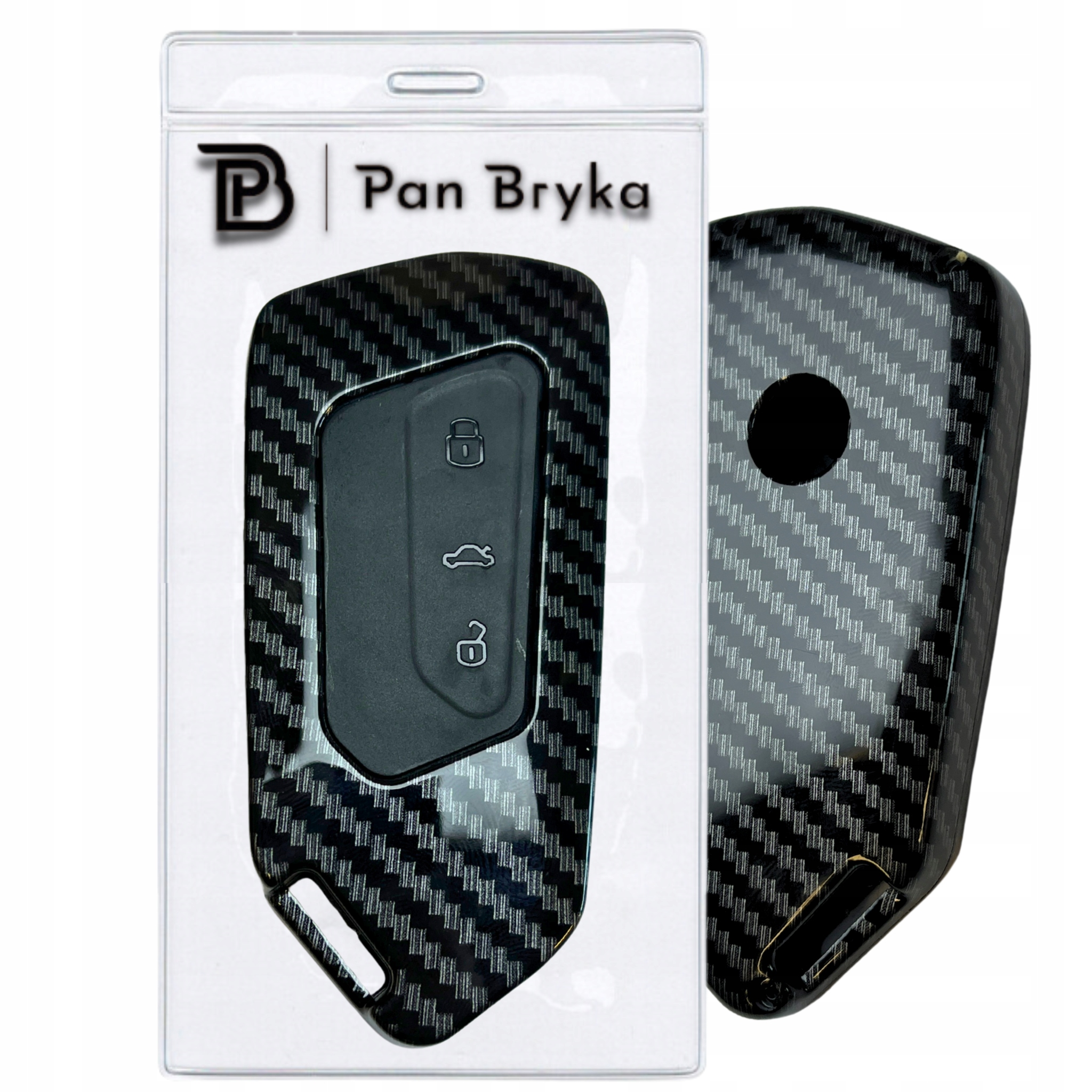 Carbonowe Etui Na Kluczyk Samochodowy Volkswagen Vw Skoda Seat Leon Golf
