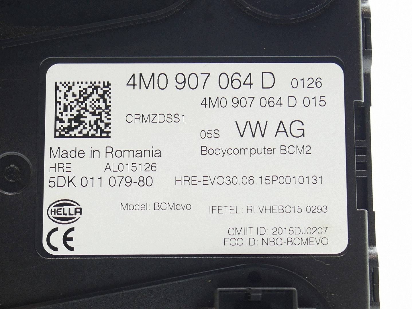module control unit KOMFORTU BORDNETZ AUDI Q7 4M 4M0907064D