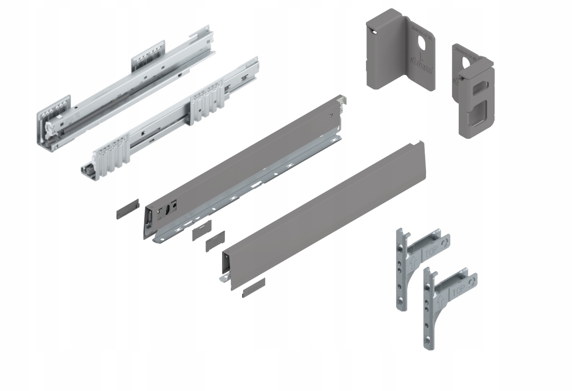 Blum Šuplík Merivobox 450 Nízká N Blm Šedá