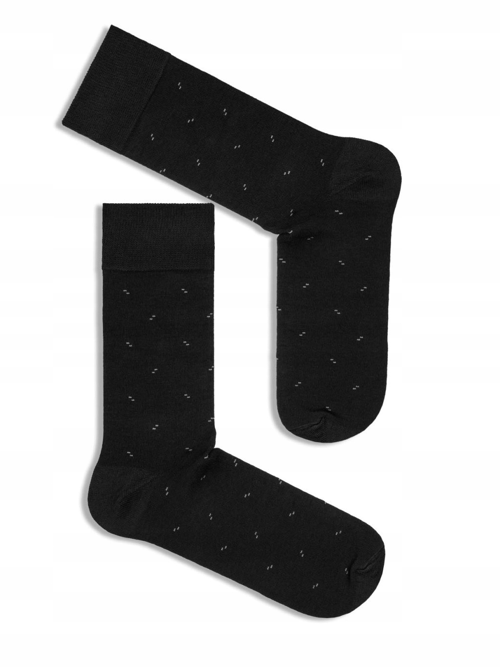 Čierne oblekové ponožky s jemným vzorom 38-41