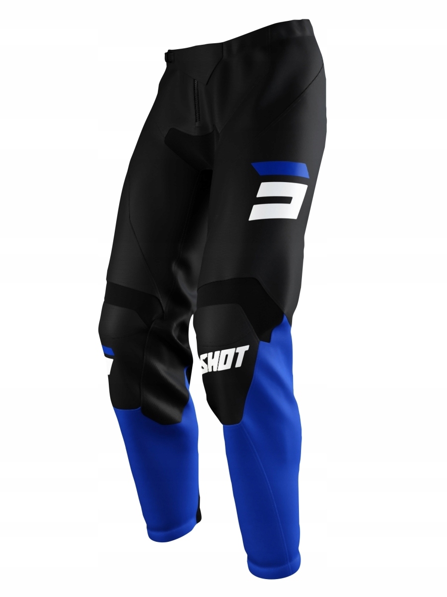 Shot Racing Výpredaj Moto Nohavice Devo Raw Burst Blue Farba Čierna/modrá