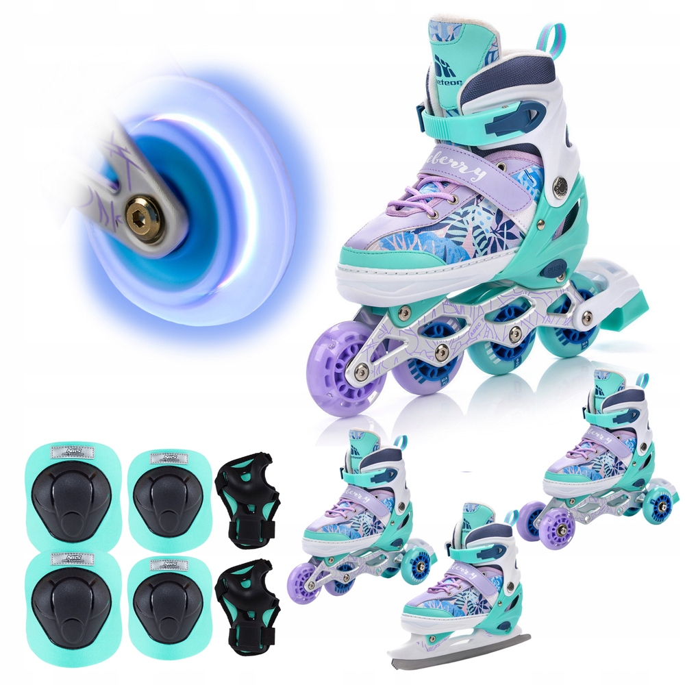 Brusle 2v1 4v1 Nastavitelné Kolečkové Brusle Rekreační Kolečkové Brusle sada chráničů