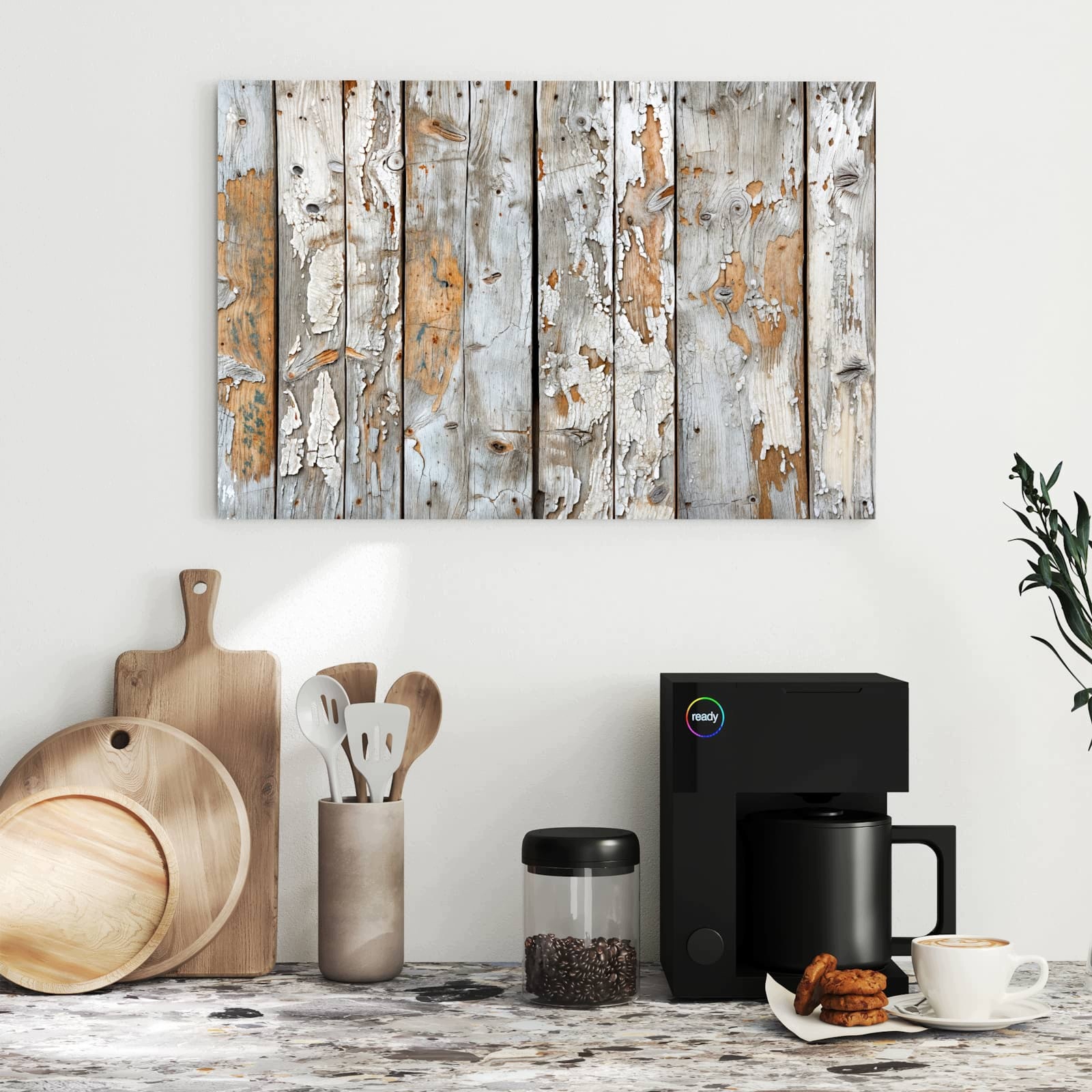 Magnetická tabule Zvětralé a Dřevo 60 × 40 cm