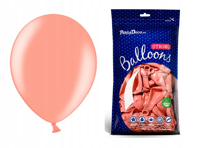 

Balony na Wesele Komunię różowe złoto 30cm 100szt