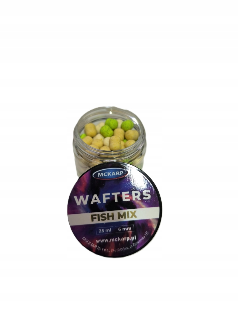 MCKarp Dumbels Wafters Fish MIX 6mm Method Feeder