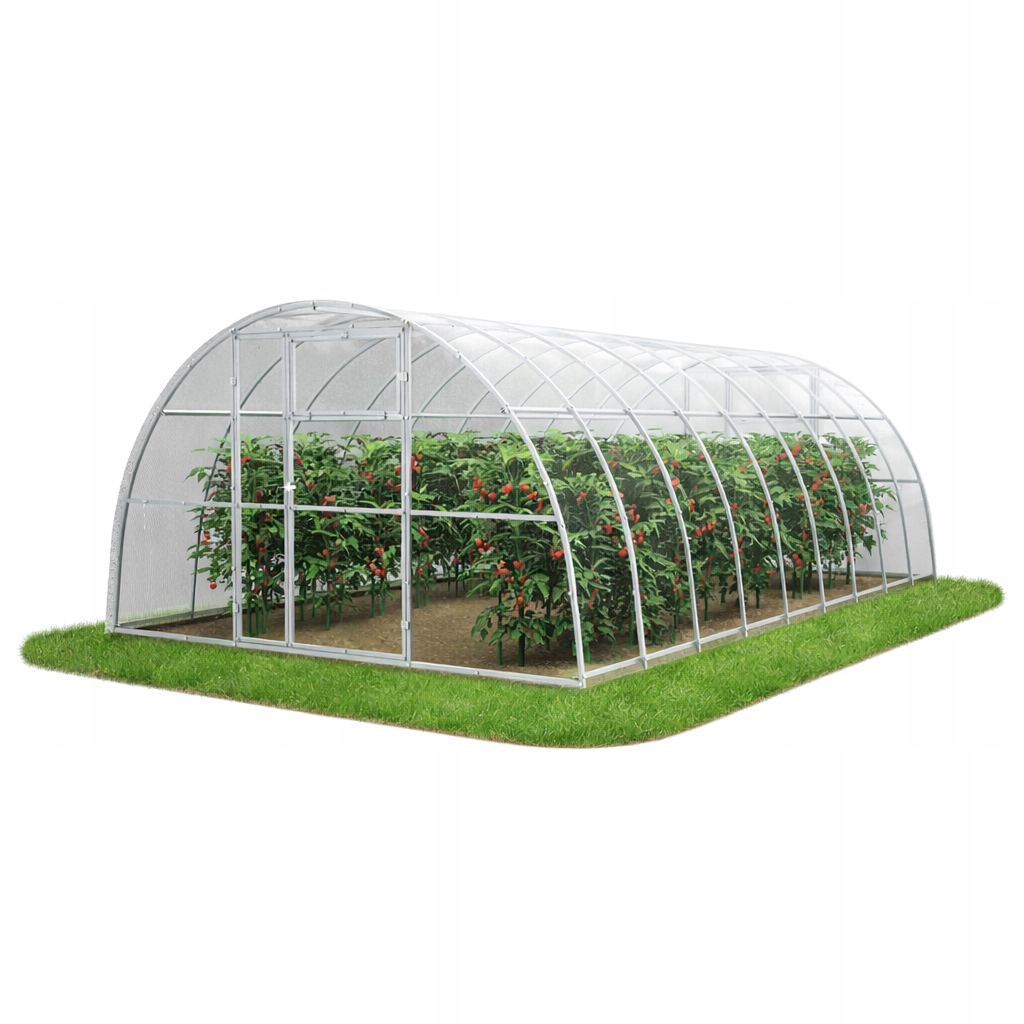 Skleník z polykarbonátu Zahradní tunel 3,5x6 m profil 40x20 pozink 5 mm