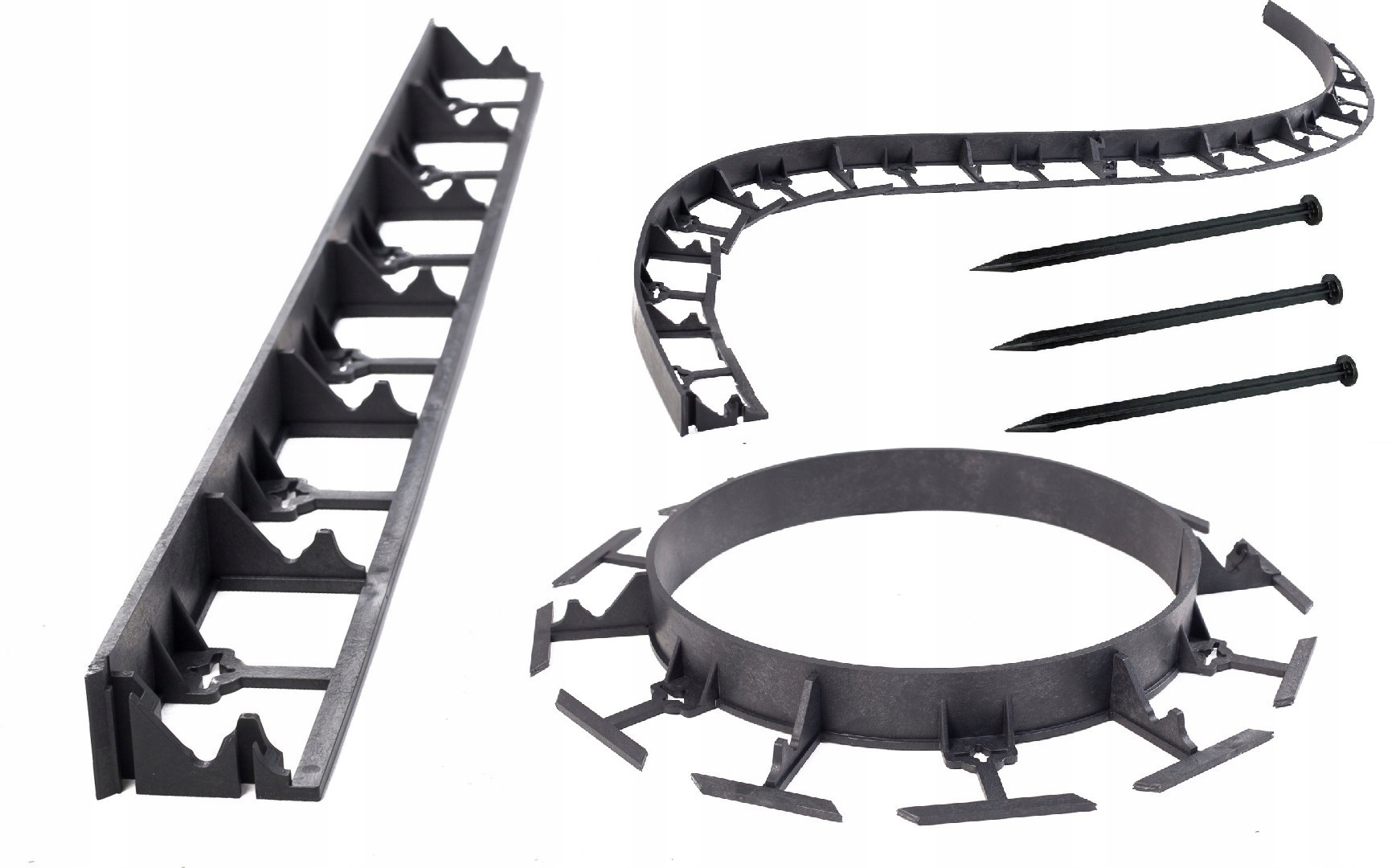 

24m Obrzeże bord 45 72 oryginalne kotwy 25cm