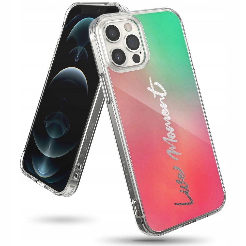 Pancerne etui pokrowiec z żelową ramką iPhone 12 Pro Max Fusion Design różo