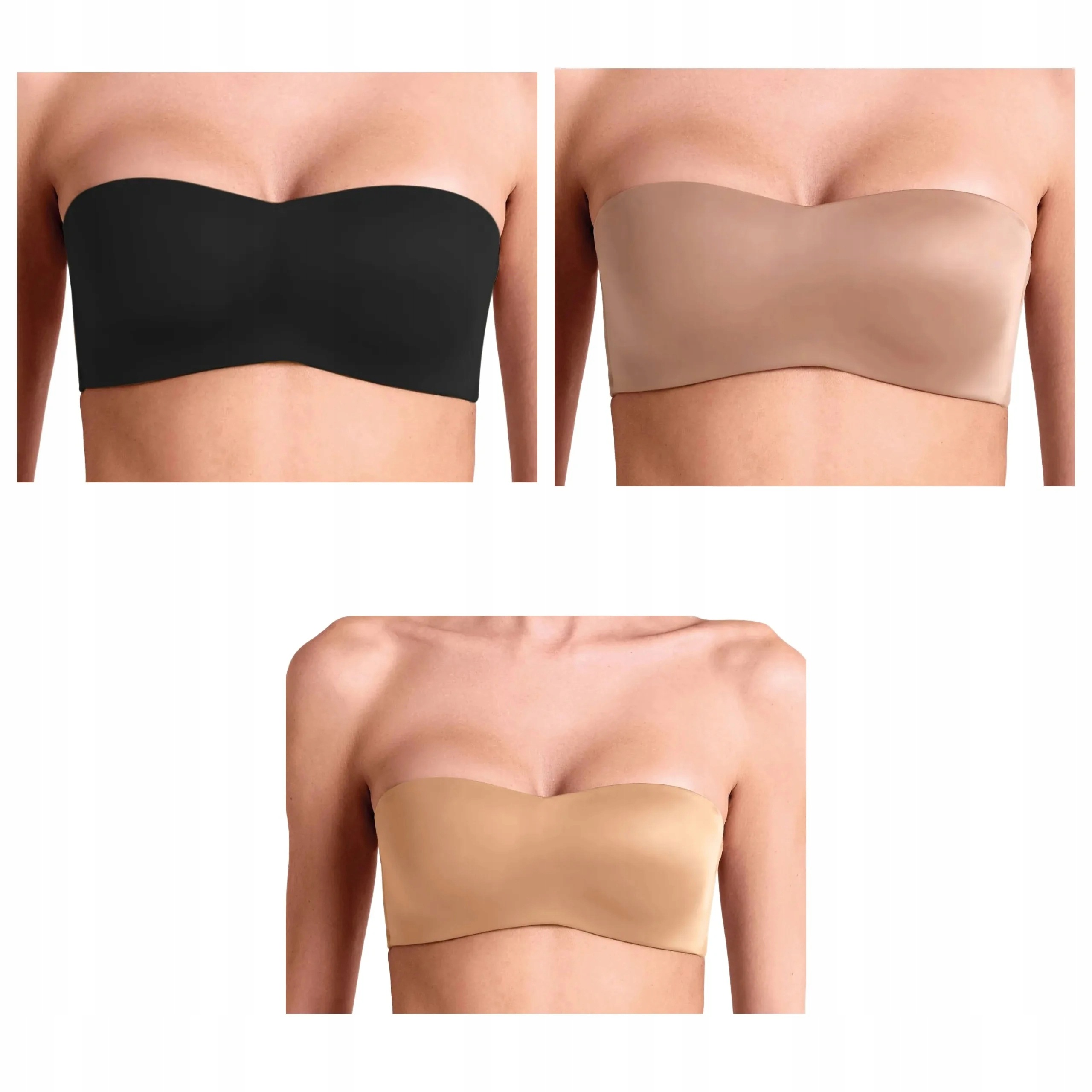 3x Podprsenka Lormar Feel Ultrashine zlatá, hnědá, černá S