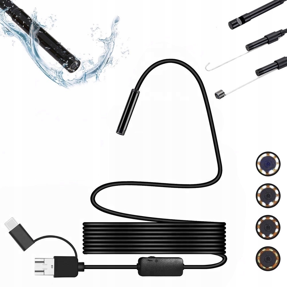 Endoscope инспекционная камера FullHD Android USB-C