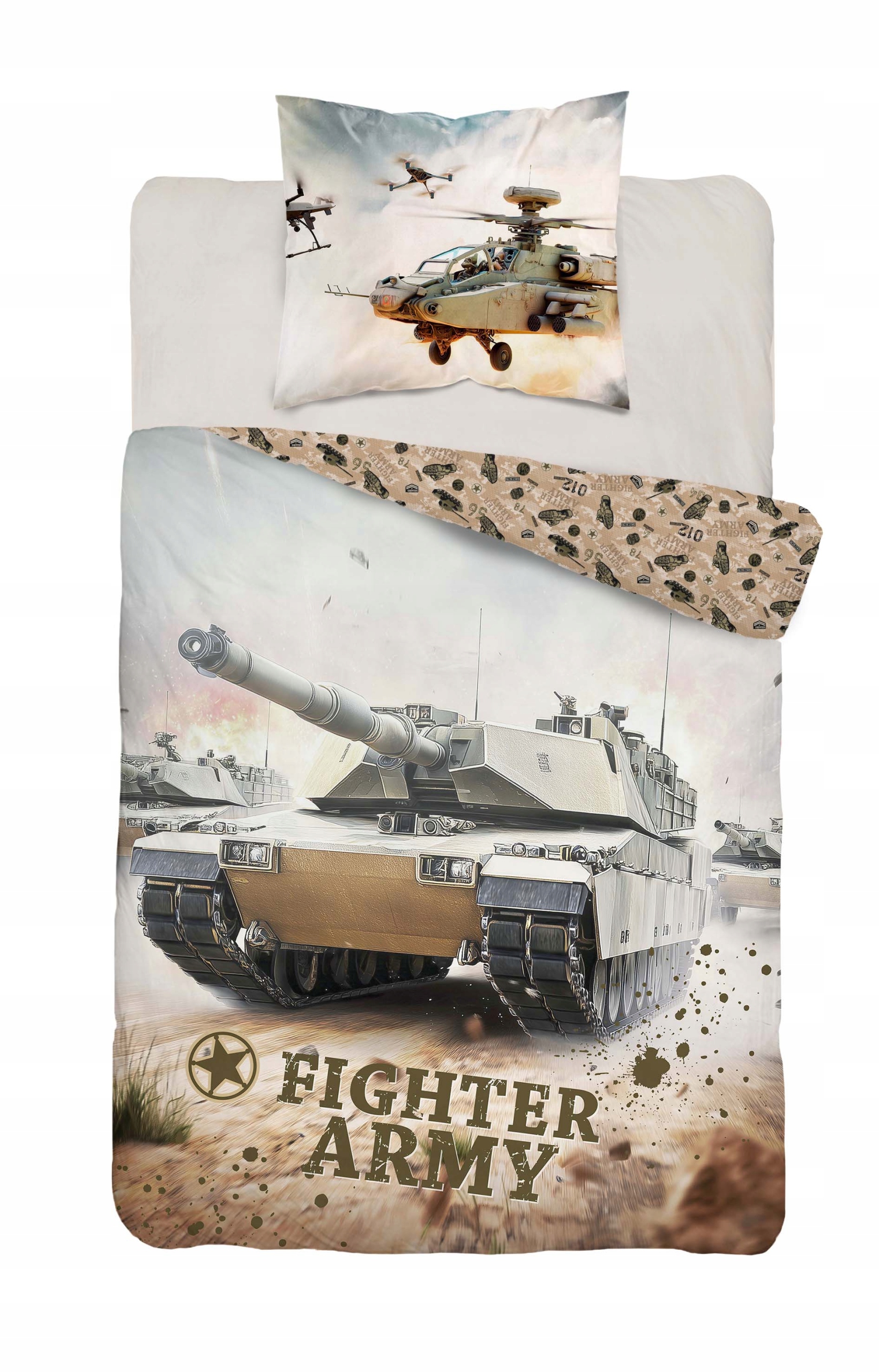 Posteľná bielizeň pre mládež 140x200 Tank v akcii