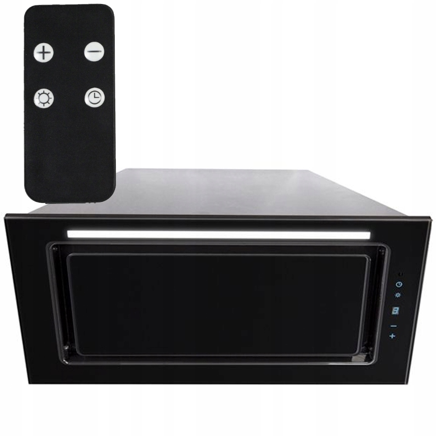 Okap do zabudowy Nortberg Lando glass czarny 90 cm