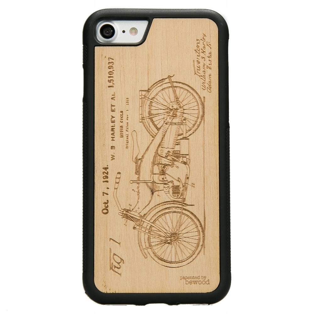 Pouzdro Bewood pro iPhone 7/8/SE 2020/2022 Harley Patent Aniegre