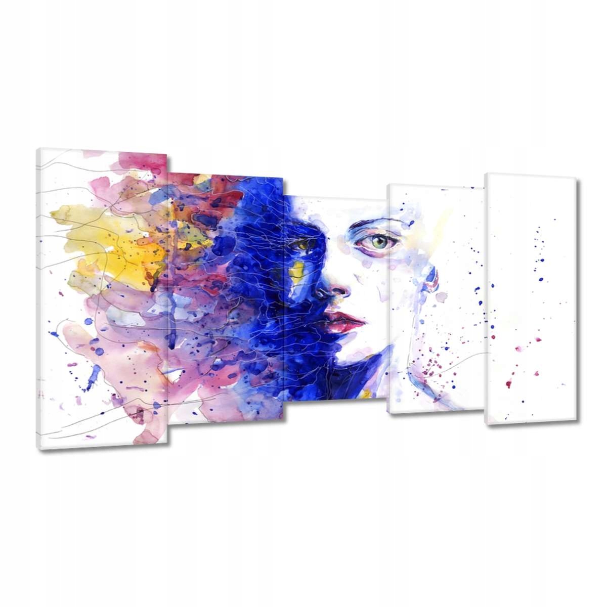 Obrazy 150x80 Akvarel Portrét Postava